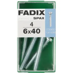 Tornillo Métrica Cabeza Redonda M6 x 40 mm - Caja 4 Uds