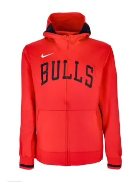 Felpa Leggera Cappuccio Zip Uomo Nba Dri-fit Showtime Full-zip Hoodie Chibul University Red/black/white - NIKE NBA - FashionsVida