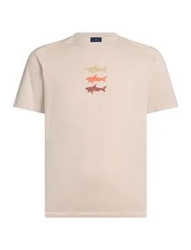 Camiseta Hombre Beige 3XL,L,S,XL,XXL Hombre - Paul & Shark - FashionsVida