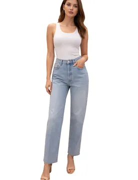 JEANS Donna PEOPLE GAMBA LARGA - People - FashionsVida