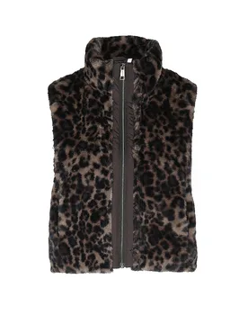 Chaleco de piel sintética CLEO 2 marrón XL - Covered - FashionsVida