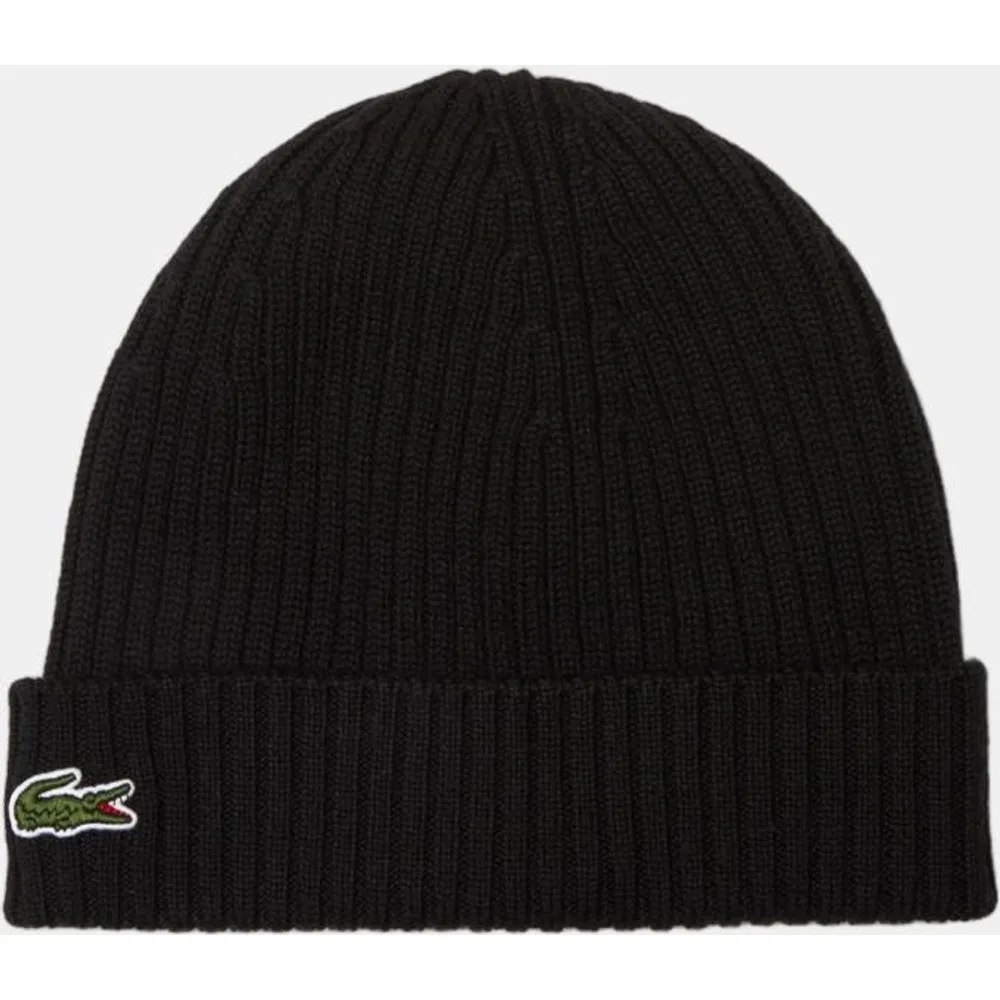 Lacoste - gorro de lana acanalada - Lacoste - FashionsVida