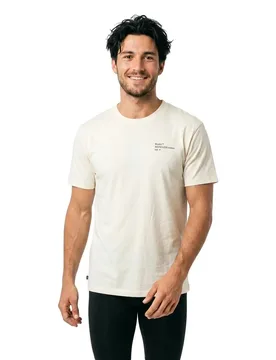 T-shirt à Manches Courtes Heartsease Off White L - Mystic - FashionsVida