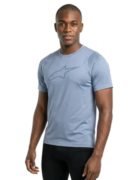 Maglia A Maniche Corte A-dura Dri Astar Infinity Blue - Alpinestars - FashionsVida