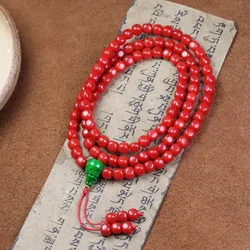 Multi-loop and necklace. Aka color high-quality imitation coral cube beads bracelet with i