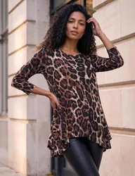 Animal Print Tunic Natural female