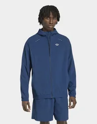 Mens TRACK TOP TECH TREFOIL ESSENTIALS HOODED FULL ZIP - Blu, blu blu Uomo taglia XS