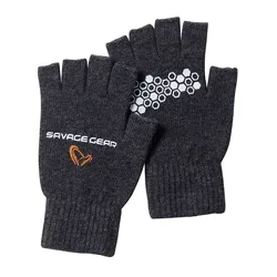 Knitted Gloves Dark Grey Melange L Men,Women