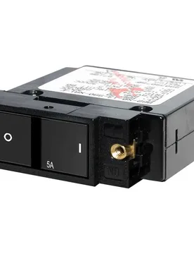 A-series Flat Rocker Single Pole Circuit Breaker Switch Black 10 A unisex - Blue Sea Systems - FashionsVida