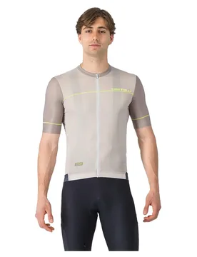 Maglia A Maniche Corte Unlimited Endurance 2 Silver Moon / Dark Silver / Electric Lime - Castelli - FashionsVida