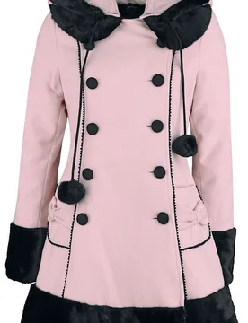 Rockabilly Wintermantel - Sarah Jane Coat - S bis 4XL - für Damen - Größe S - rosa - Frauen - female - Hell Bunny - FashionsVida
