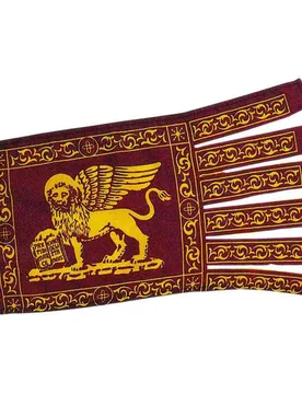 Venice Flag Brown / Yellow 30 x 60 cm unisex - Adria Bandiere - FashionsVida