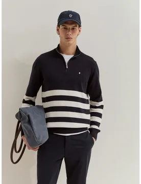 Jersey de punto de hombre con rayas - Lion of Porches - FashionsVida