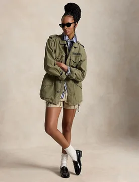 Parka de mujer de algodón estilo militar - Polo Ralph Lauren - FashionsVida