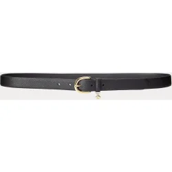 Cinturón de mujer de piel saffiano
