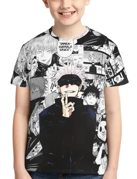 Anime Jujutsu Kaisen T Shirt - Short Sleeve Crew Neck Soft Fitted Tee Shirts for Teen Girl & Boy - Aliexpress - FashionsVida