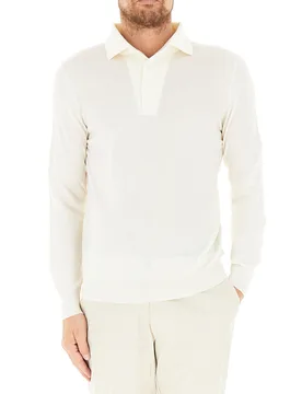 GRAN SASSO Polo in lana PANNA 56 - Gran Sasso - FashionsVida