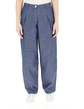 Pantalone pinces cotone BLU CHIARO 4 - Armani exchange - FashionsVida