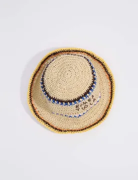 Gorro rafia papel franjas - Bimba y Lola - FashionsVida