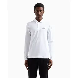 Ea7 Polo A Maniche Lunghe 8npf15_pjvqz White S