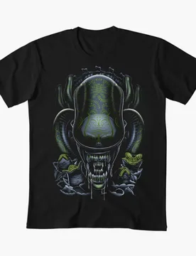 El dia del Alien Sci-Fic Gift T-Shirt Weyland Horror movie Xenomorp 100% cotton Short Sleeve Graphic clothes All size tops S-6XL - Aliexpress - FashionsVida