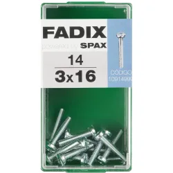 Tornillo Métrica Cabeza Redonda M3 x 16 mm - Caja 14 Uds