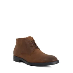 Mens Sainty - Casual Lace Up Boots - Brown Leather - Size Uk 6