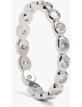 Anillo con circonitas en liso - Parfois - FashionsVida