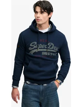 Sudadera con capucha de hombre VL Heritage de corte relajado - Superdry - FashionsVida