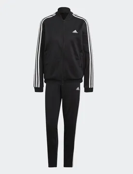 Tuta Essentials a 3 Strisce L Black / White - Adidas - FashionsVida