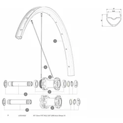 Asse Del Mozzo Anteriore D6t Auto Allroad 19 Black / Silver