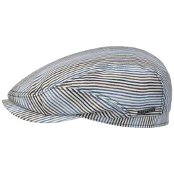 Lindaco Driver Flat Cap by - white-blue - Female - Size: L (58-59 cm)