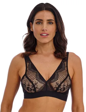 Sensu Lace Non Wired Bralette (A-E) Black female - Wacoal Lingerie - FashionsVida