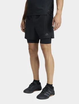 Mens Short D4t Allenamento 2in1 - Nero, nero nero Uomo taglia XS - Adidas - FashionsVida