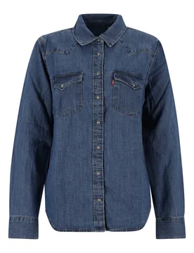 HERITAGE WESTERN DENIM SHIRT A female - XL - FashionsVida
