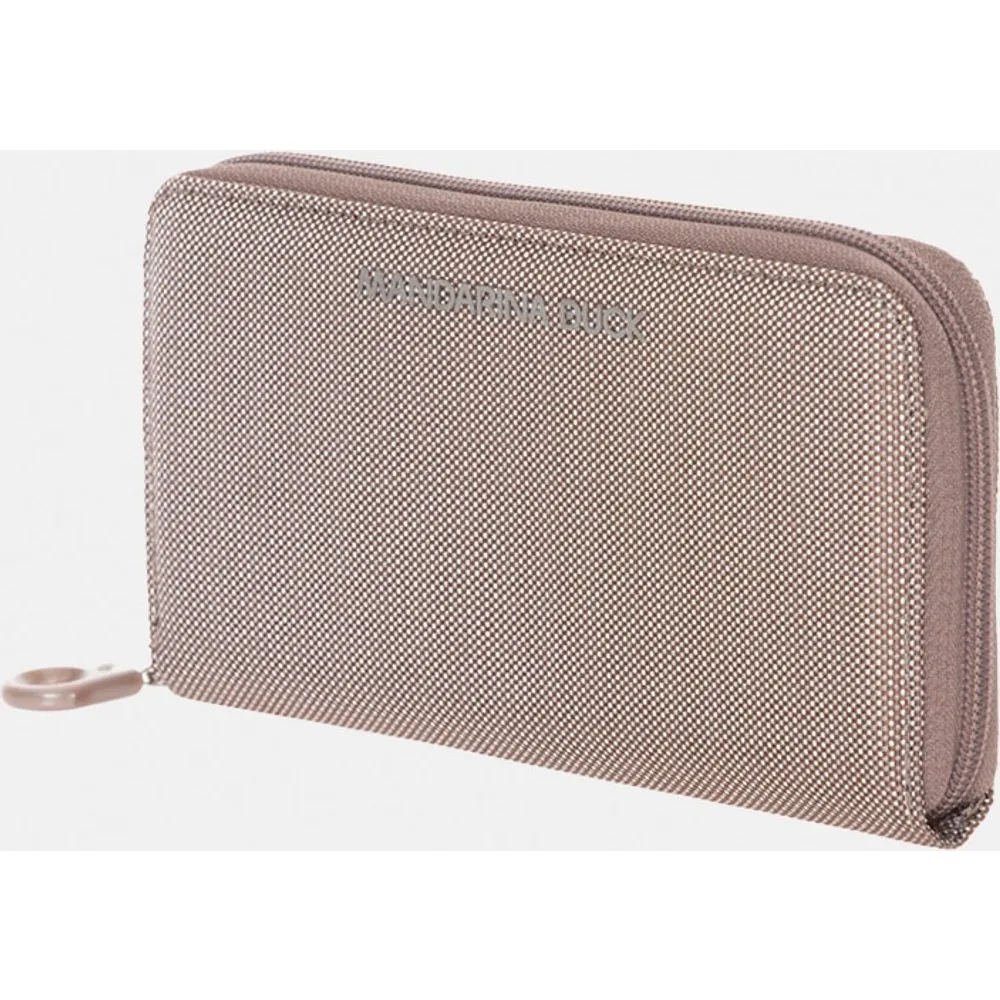Cartera grande gris oscura con cremallera - Mandarina Duck - FashionsVida