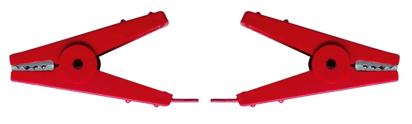 AKO Zaunverbindungskabel mit 2 Krokodilklemme rot, 60cm