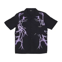 Camicia Manica Corta Uomo Lateral Lightning Shirt Black/purple
