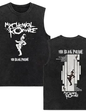 My Chemical Romance The Black Parade Album Vintage Washed Sleeveless Vest T Shirts Men Women Punk Emo Rock Oversized Tank Tops - Aliexpress - FashionsVida
