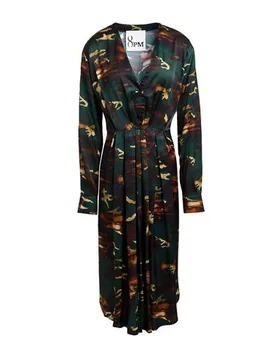 Midi-Kleid Damen Dunkelgrün S,XS Damen - 8PM - FashionsVida