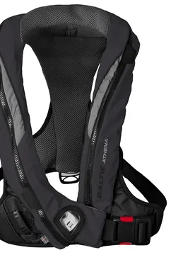 Athena 165 Auto Inflatable Life Jacket Black / Grey 40-120 kg unisex - Baltic - FashionsVida