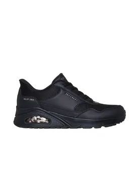 Women's UNO Slip-Ins Duraleather & Mesh Trainers Black Size: 8 - Black - Size: 8 - Debenhams - FashionsVida