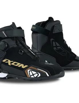 Scarpe Moto Donna BULL 2 WP LADY Nero Bianco Oro taglia 39 - Ixon - FashionsVida