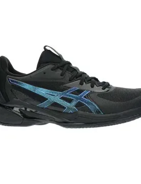 Solution Speed Ff 3 Clay Night Energy Clay Shoes Black / Prism Blue UK 4.5 - Asics - FashionsVida