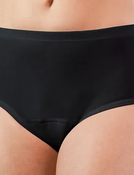 Hygiene-Damenslip, leicht/mittel schwarz XL - Benevit van Clewe - FashionsVida