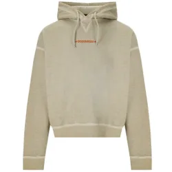 Mens Cipro Fit Small Logo Mastic Beige Hoodie Cotton - Size Small