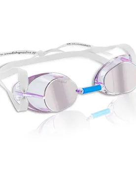 Swedish Jewel Mirror Swimming Goggles Purple One Size Men,Women - Malmsten - FashionsVida