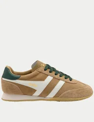 Sprinter Suede Lace Up Trainers Beige Mix female