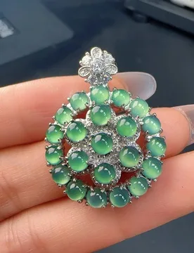 Natural A jadeite ice blue egg surface pendant (choose one of the best in diversity) - Aliexpress - FashionsVida
