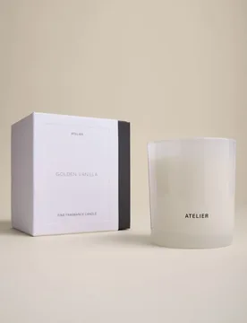 Golden Vanilla Scented Candle Black Mix - Atelier - FashionsVida